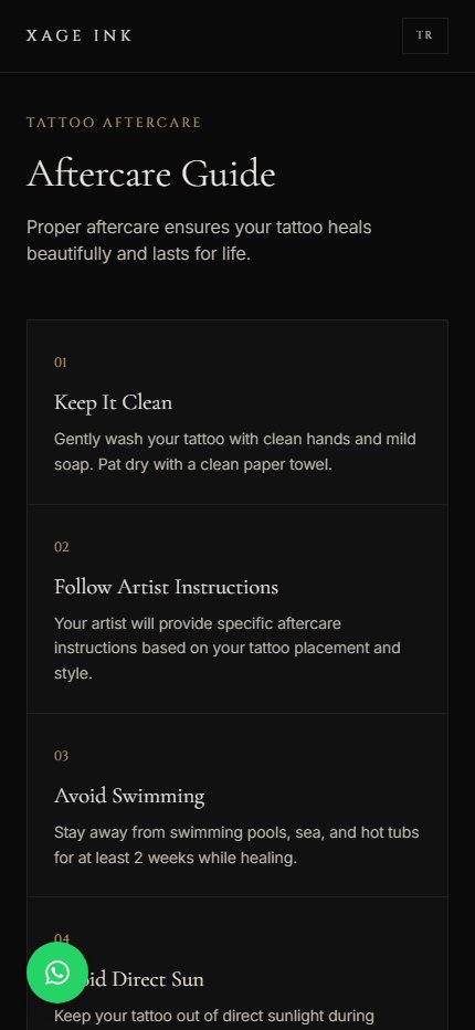 Mobile — aftercare